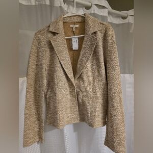Women's Tan Tweed Blazer